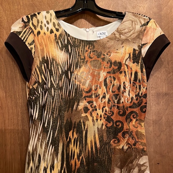 CACHE SHIMMER ANIMAL PRINT DRESS - Picture 3 of 12